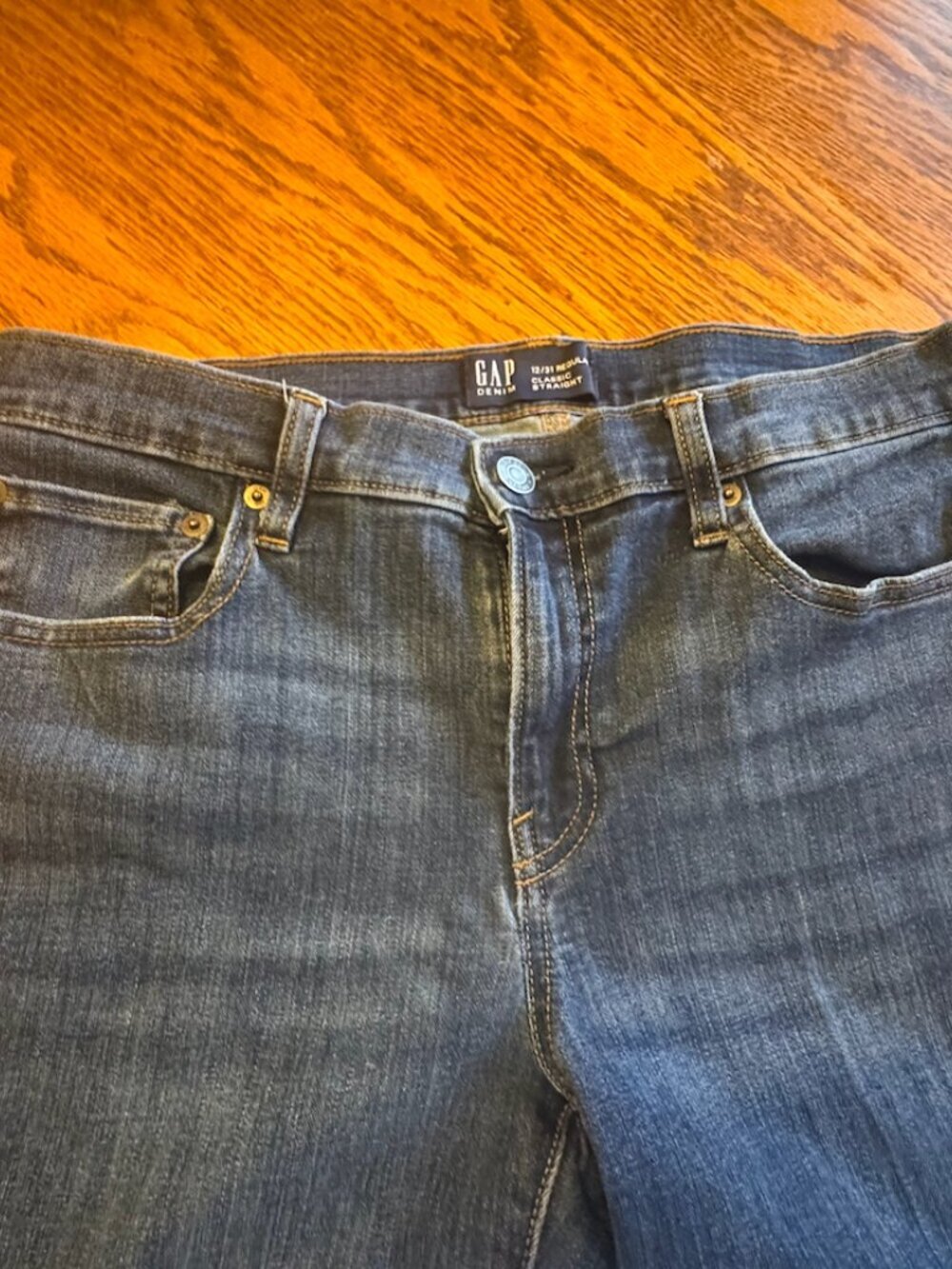 GAP Classic Straight jeans | 12/31 Reg | medium wash - (WJGP12) - Picture 6 of 7